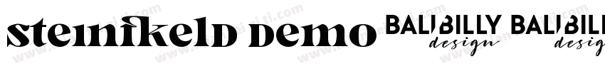 Steinfeld DEMO字体转换